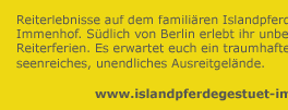 Reiterferien f&uuml;r Familien